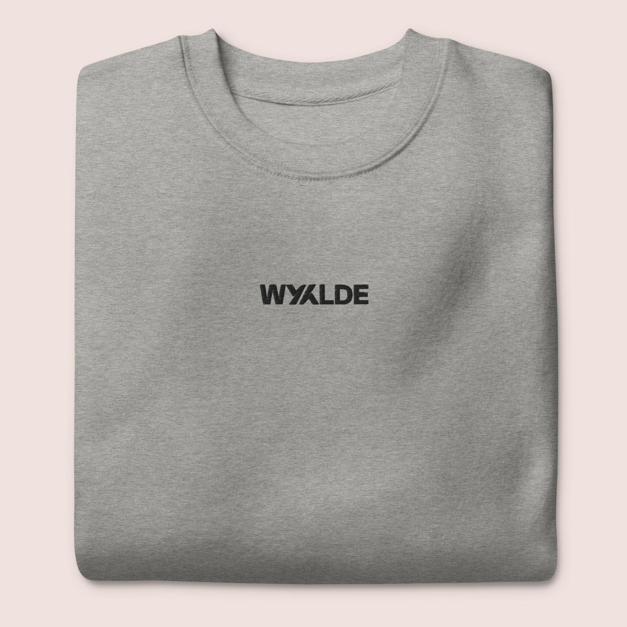 Sweatshirt Col Rond WYYLDE Unisexe - Logo Iconique - Disponible en 4 coloris (noir, gris, blanc et rose)