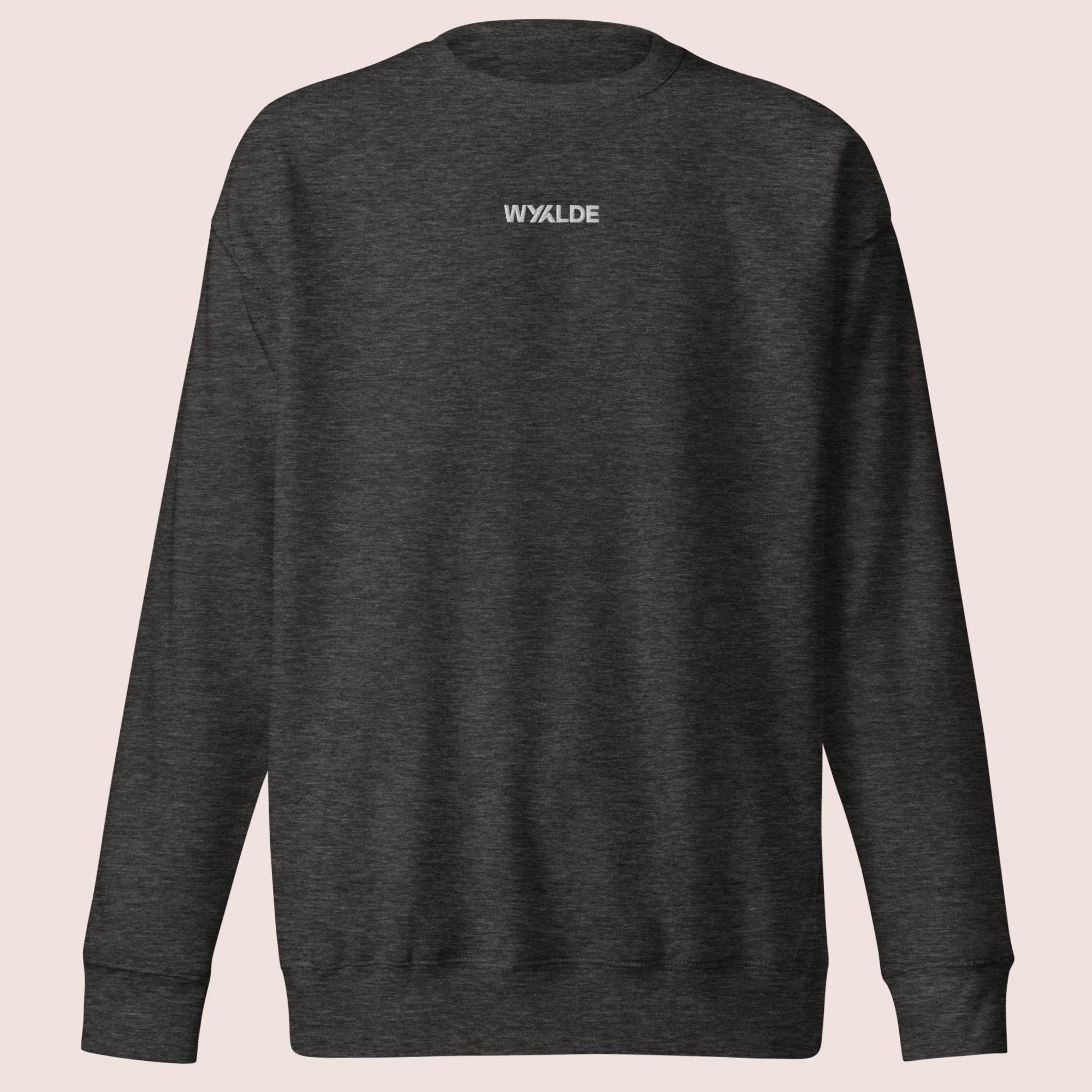 Sweatshirt Col Rond WYYLDE Unisexe - Logo Iconique - Disponible en 4 coloris (noir, gris, blanc et rose)