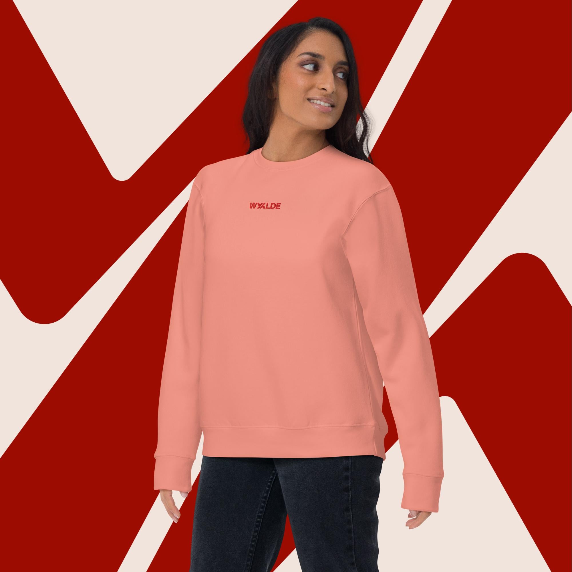 Sweatshirt Col Rond WYYLDE Unisexe - Logo Iconique - Disponible en 4 coloris (noir, gris, blanc et rose)