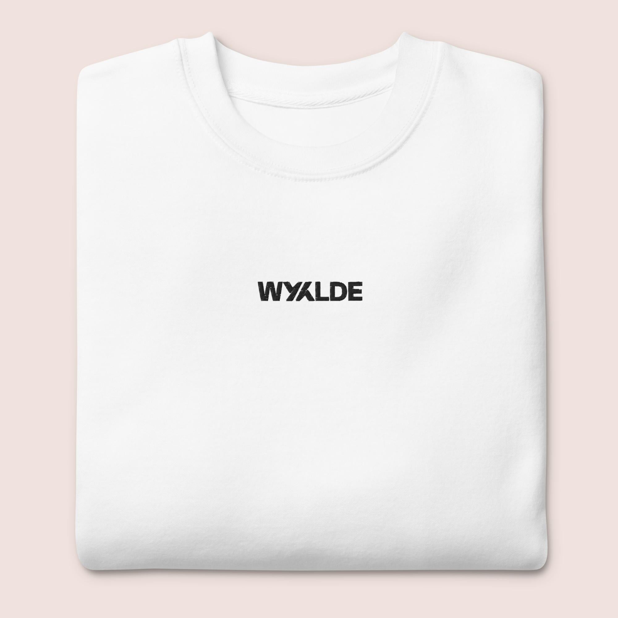 Sweatshirt Col Rond WYYLDE Unisexe - Logo Iconique - Disponible en 4 coloris (noir, gris, blanc et rose)